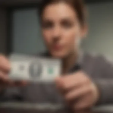 Understanding Money Orders A person holding a money order in a bank setting