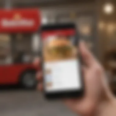 User-friendly app interface of Grubhub for Amex Platinum holders