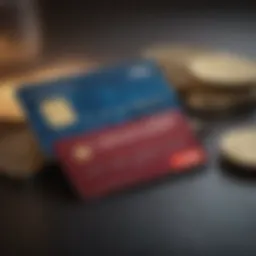 Credit card with high interest rates displayed.