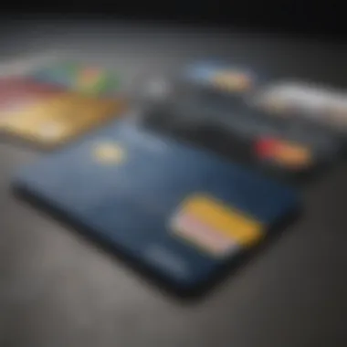 Illustration showing various credit card options available at Best Buy