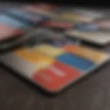 An arrangement of various credit cards showcasing their diversity