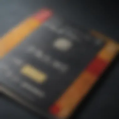 A close-up of a credit card highlighting benefits