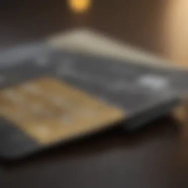 A credit card with a balance statement