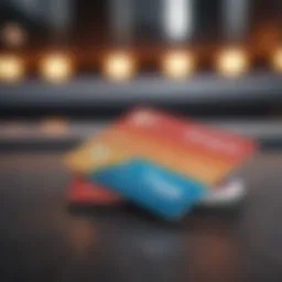 A visual representation of various gas card options available in the market