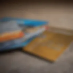 A conceptual representation of credit card debt.
