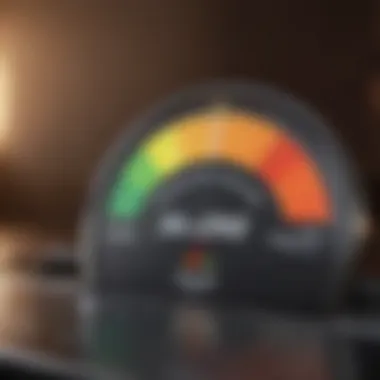 Understanding Credit Scores Illustration of a credit score gauge