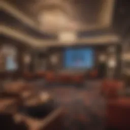 Luxurious Delta Sky Club lounge interior showcasing comfort and amenities