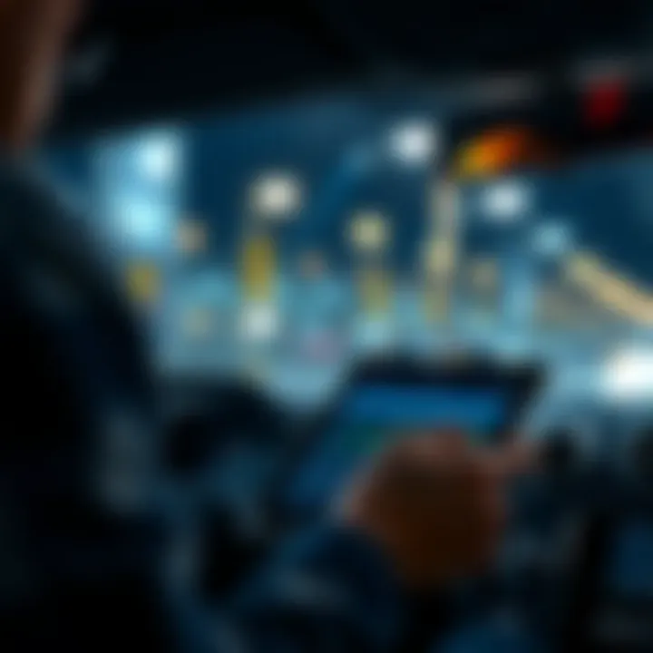 Researching Car Values Online A person using a tablet to research car values online