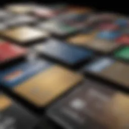 A selection of various store credit cards displayed together.