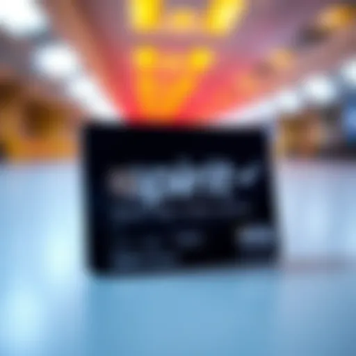 A close-up view of the Spirit Airlines credit card showcasing its design