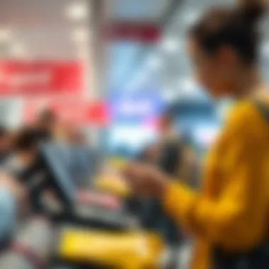 A traveler using the Spirit Airlines credit card while making a purchase