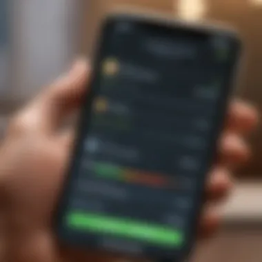 User receiving credit score alerts on a smartphone