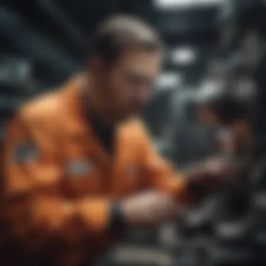 A skilled technician working on advanced machinery