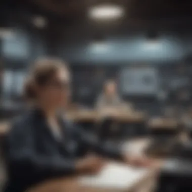 Vocational Training: Bridging Education and Industry Needs A classroom setting focused on vocational training