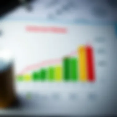 Graph comparing interest rates of credit cards