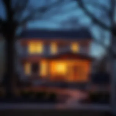 Illustration of a house undergoing renovation