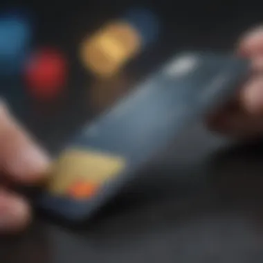 Illustration of a financial growth strategy using credit cards