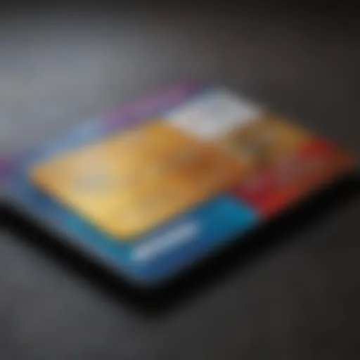 A vibrant collection of credit cards showcasing various designs and features