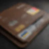 JCPenney credit card in a wallet