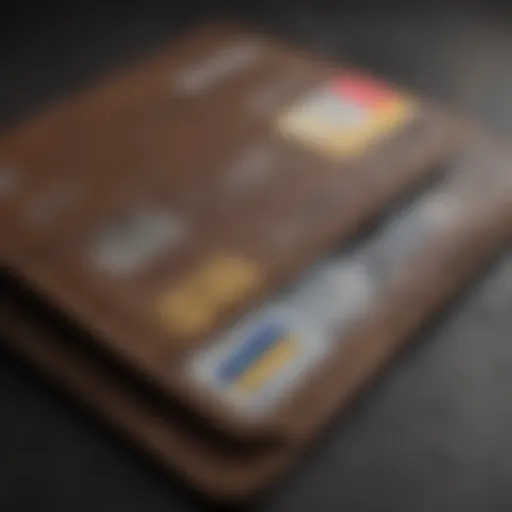 JCPenney credit card in a wallet