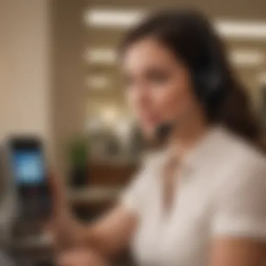 Customer Service Support Customer service representative assisting over the phone