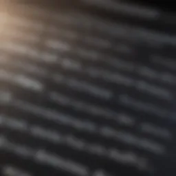 Close-up of a credit report with addresses highlighted