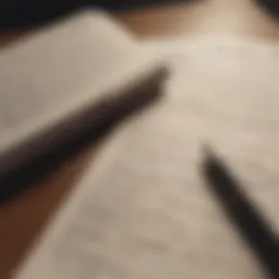A ledger showcasing account entries with a pen resting beside it.