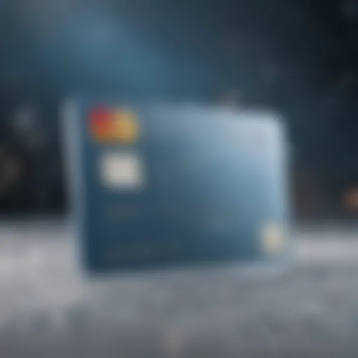 Conceptual image of a frozen credit card