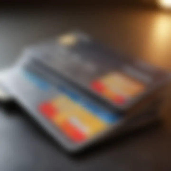 Visual representation of various credit card types