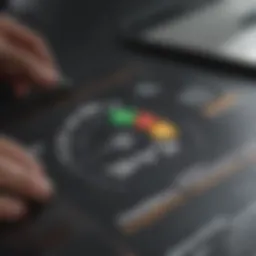 A close-up of a credit report showcasing various credit metrics