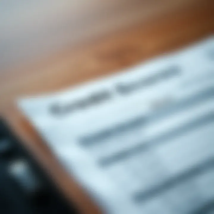 The Importance of Credit Scores A close-up of a credit score report, highlighting its importance in leasing.