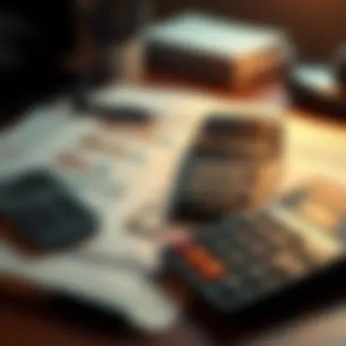 Essential Tools for Loan Calculations Calculator and financial documents on a desk