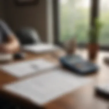 A calculator and financial planner on a table, symbolizing repayment strategies