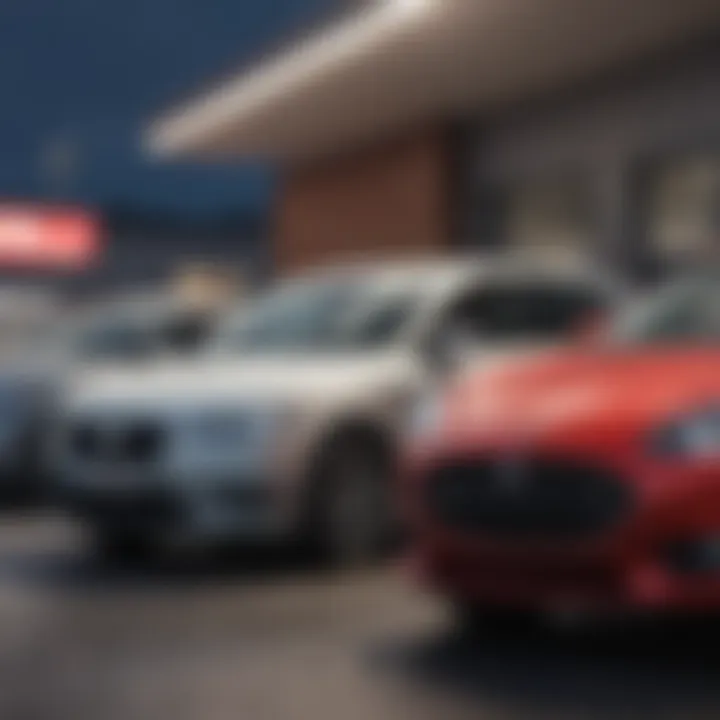 A diverse range of cars available at a dealership