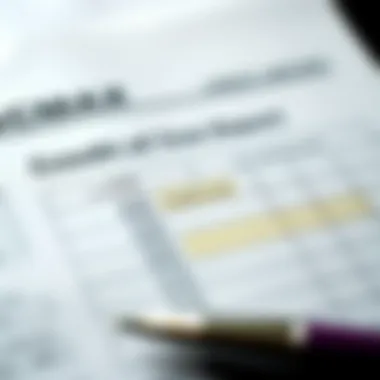 A close-up of a credit report highlighting scores