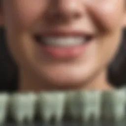 A detailed chart illustrating various dental financing options available for those with bad credit