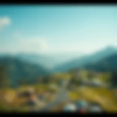 A serene financial landscape representing recovery after bankruptcy