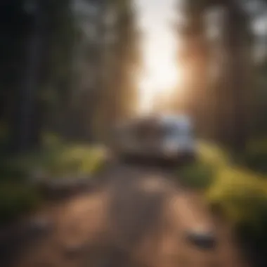 Exploring Freedom with RVs A scenic RV parked in nature showcasing freedom and adventure.