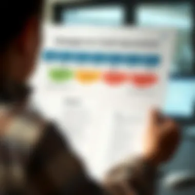 Diagram showing strategies for improving credit ratings