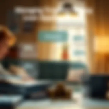 Infographic on managing finances while seeking loans