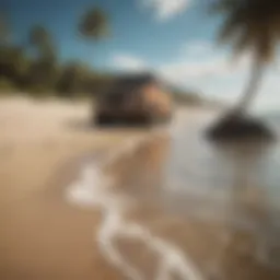 A serene beach destination inviting travelers.