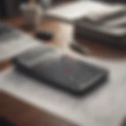 A calculator and financial documents on a desk