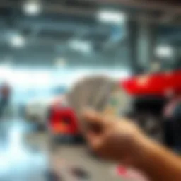 Cash transaction for vehicle purchase