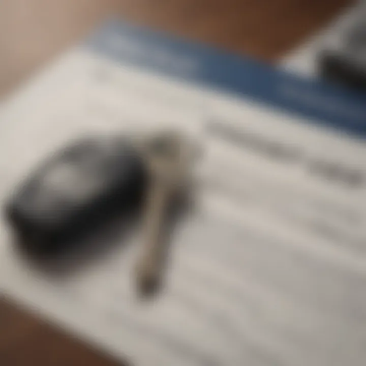 Car keys and financial documents