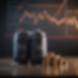 Graph depicting fluctuating interest rates