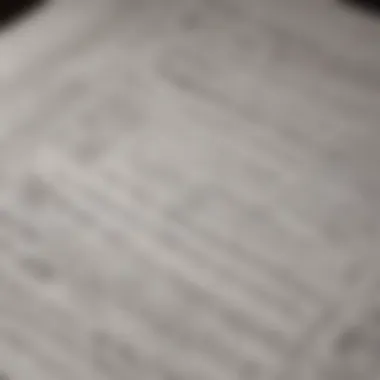 Important Sections of a Tax Document A close-up of a tax document with highlighted sections