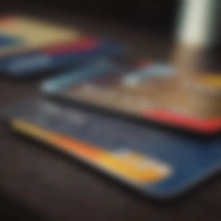 Credit card selection showcasing top options for credit building.