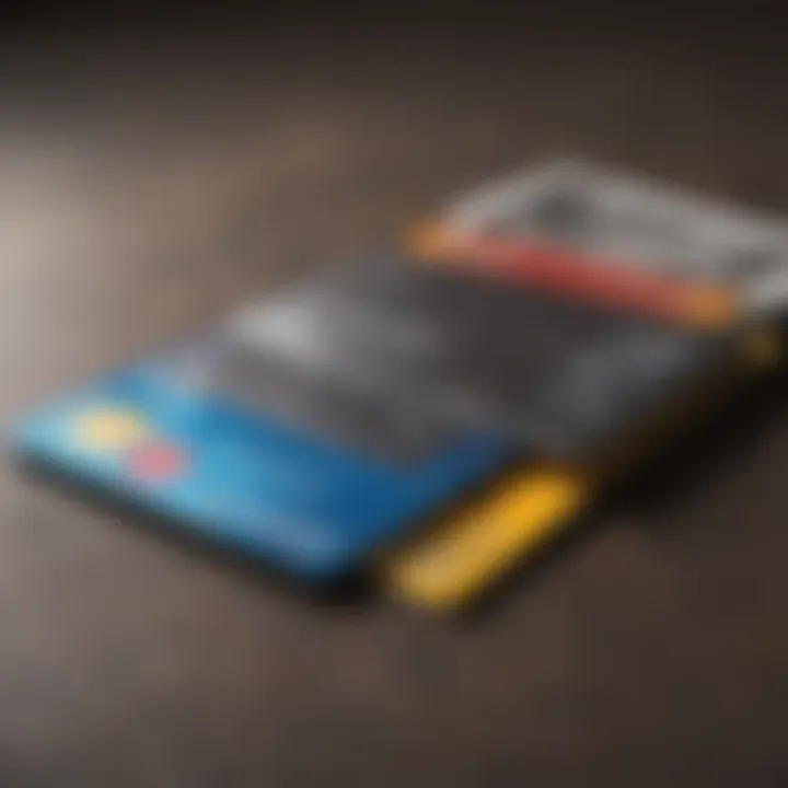 An overview of various credit card offers laid out for comparison.