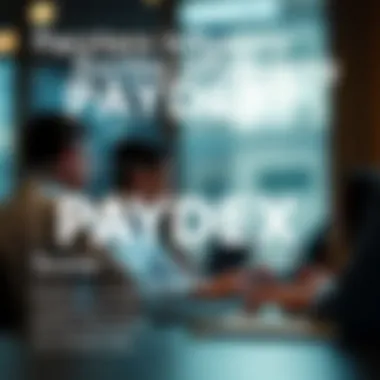 Factors Influencing PAYDEX Score Graphic illustrating factors influencing PAYDEX score