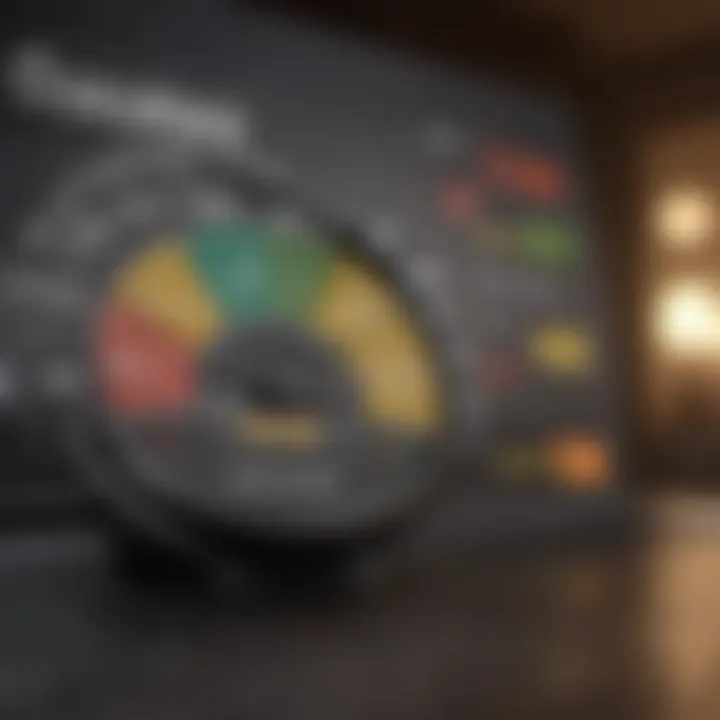 Credit score impact illustration